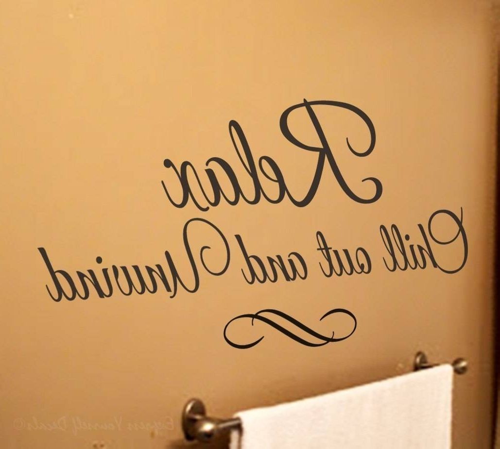 Bathroom Wall Decal Sticker (View 10 of 15)