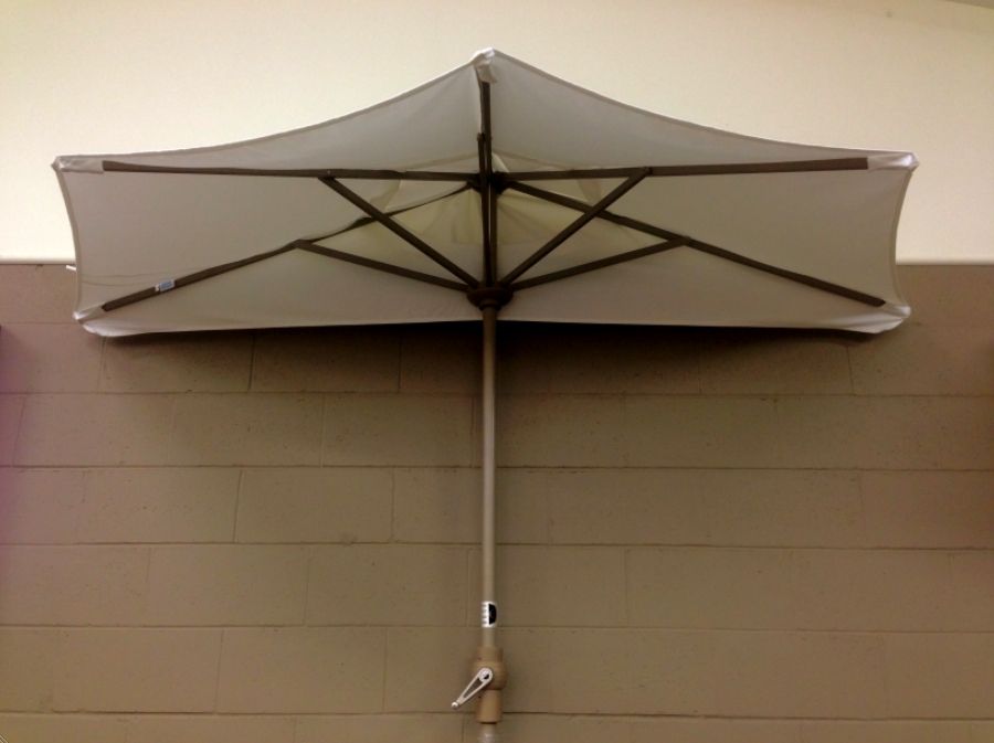 Best And Newest Half Patio Umbrellas Within Popular Of Half Patio Umbrella Off The Wall Half Umbrellas Exterior (View 8 of 15)