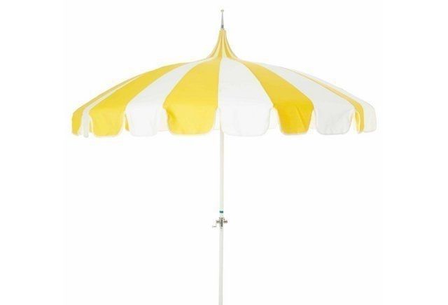 Best And Newest Yellow Patio Umbrellas For Pagoda Patio Umbrella, Yellow/white (View 10 of 15)