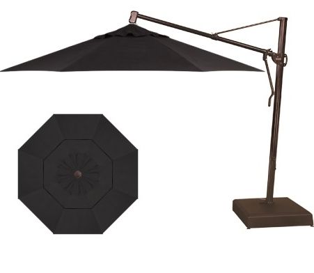 Black Patio Umbrella – Darcylea Design For Well Known Black Patio Umbrellas (View 15 of 15)