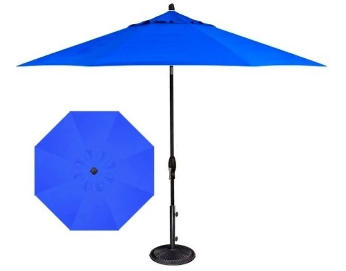 Blue Patio Umbrella (View 3 of 15)