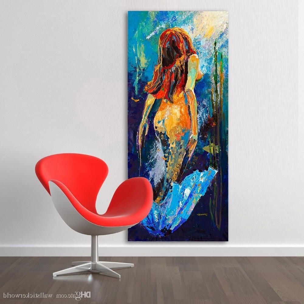 Colorful Wall Art In Fantastic Wall Art Colorful Mermaid Oil Throughout Most Up To Date Colorful Wall Art (View 14 of 15)
