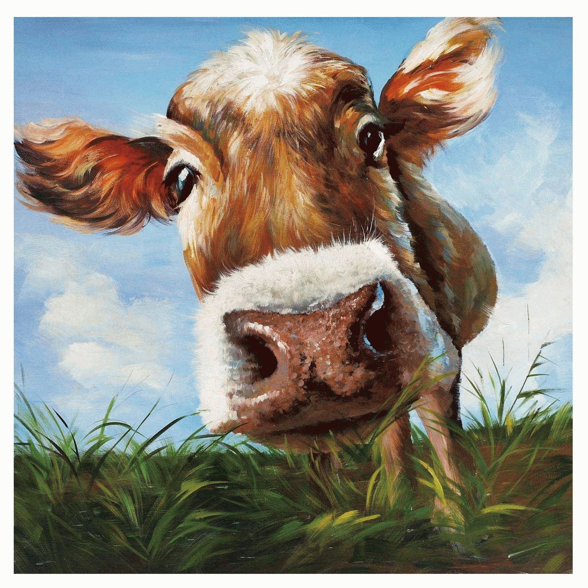 Cow Canvas Wall Art For Well Known Hello Canvas Print (Photo 7 of 15)
