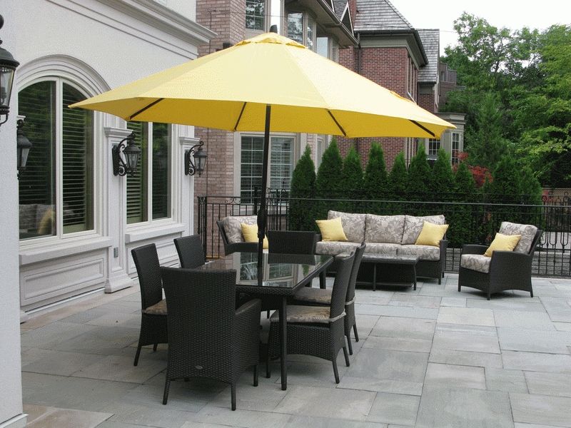 Decorating : Stunning Patio Chair With Umbrella 8 Elegant Furniture Throughout Favorite Patio Furniture Sets With Umbrellas (View 8 of 15)
