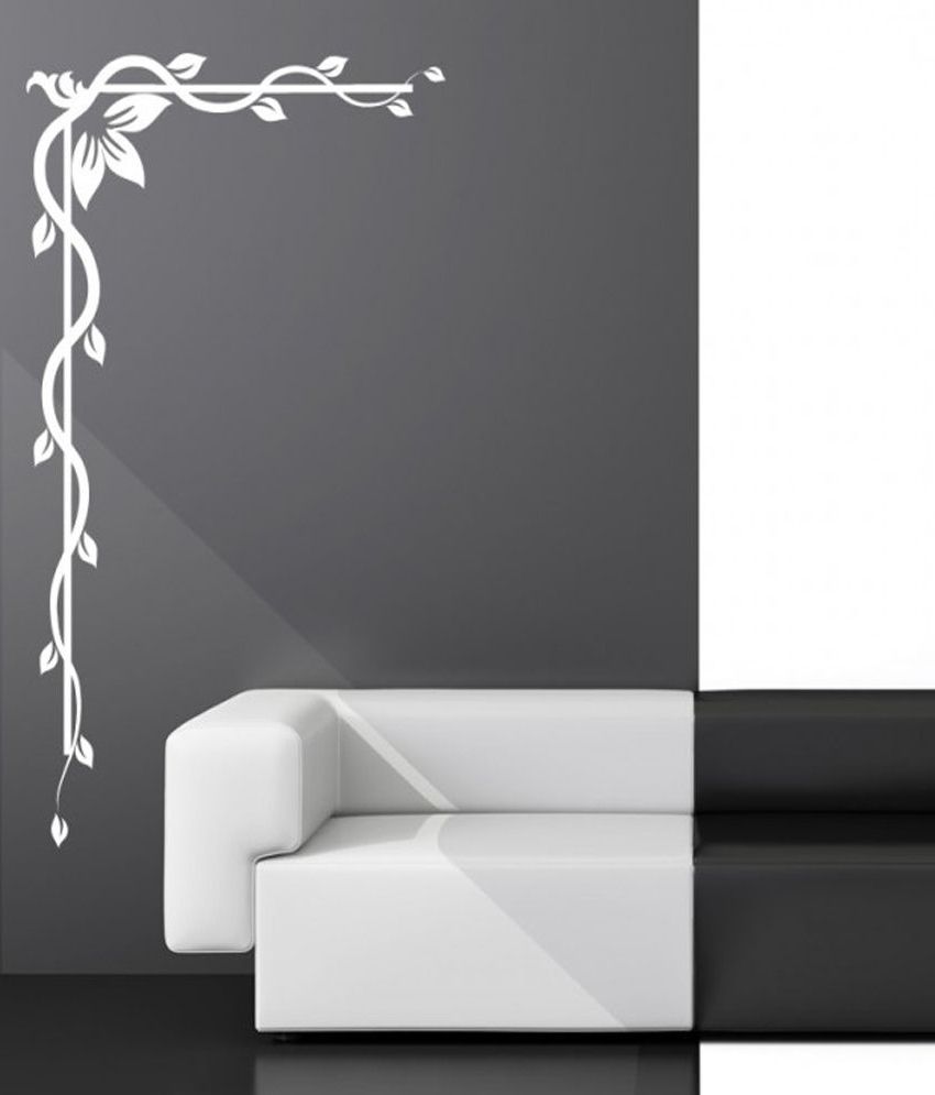 Destudio – Decorative Floral Corner – Wall Art Stickers And Wall Inside Popular Corner Wall Art (Photo 15 of 15)