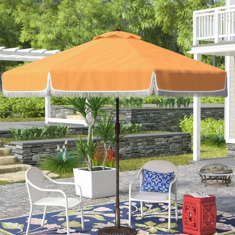 Featured Photo of 15 Inspirations Drape Patio Umbrellas