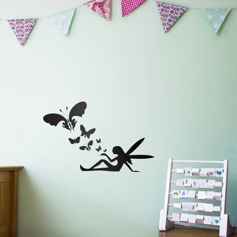 Fairy Butterflies Wall Art Decal For Kidsvinyl Revolution Within Well Known Butterfly Wall Art (View 1 of 15)