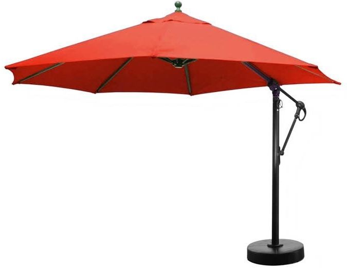 Favorite 11 Foot Octagonal Patio Umbrella With Red Sunbrella Fabric Within 11 Ft (View 6 of 15)