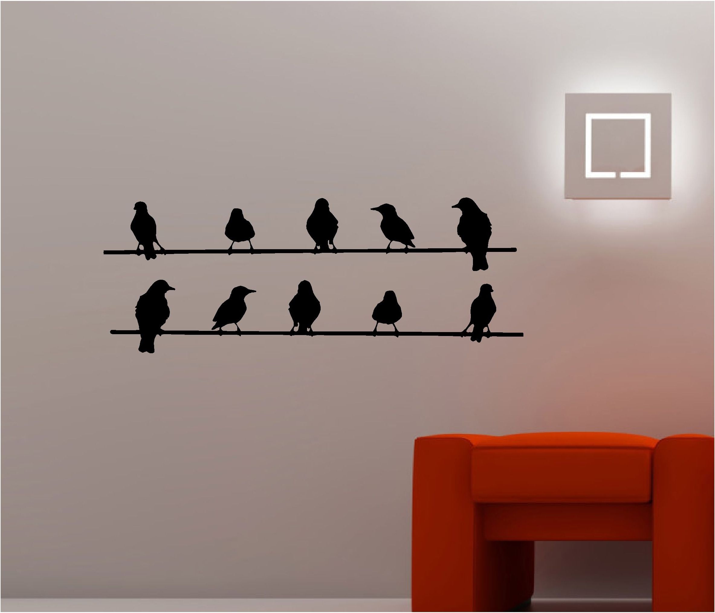 Favorite Birds On A Wire Wall Art With Depiction Of Birds On Wire Wall Art Optimize Every Inch Of Interior (Photo 4 of 15)