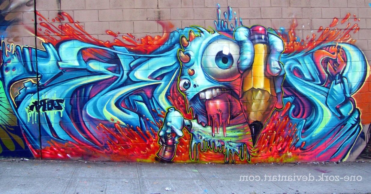 Favorite Melted Boi Graffitithezork On Deviantart Within Graffiti Wall Art (View 9 of 15)