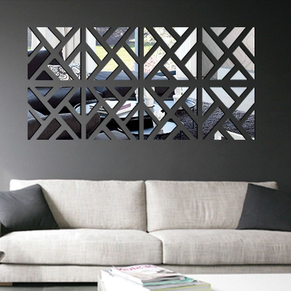 Favorite Modern Mirror Stick Diy Acrylic Removable Mirror Stick Wall Art Throughout Mirror Wall Art (Photo 1 of 15)