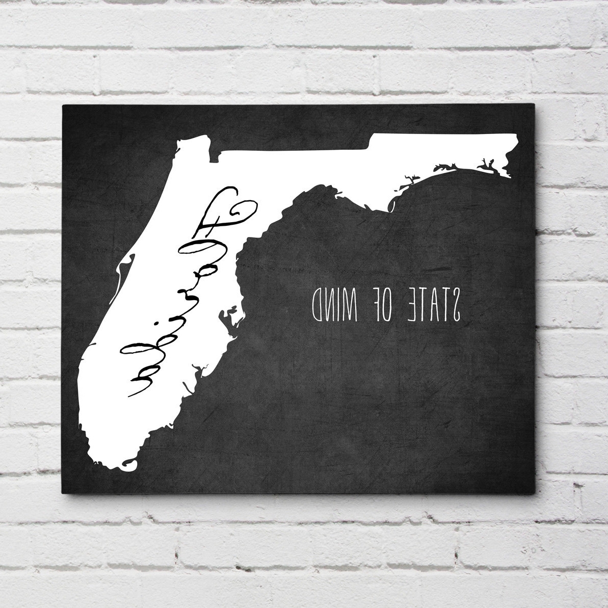 Florida Wall Art Excellent State Print – Mycraftingbox For Most Popular Florida Wall Art (Photo 1 of 15)