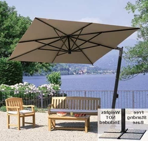 Featured Photo of 2024 Popular Free Standing Patio Umbrellas