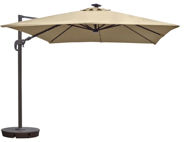 Gemma Cantilever Umbrella, 10' – Contemporary – Outdoor Umbrellas Within Well Known Square Sunbrella Patio Umbrellas (Photo 1 of 15)