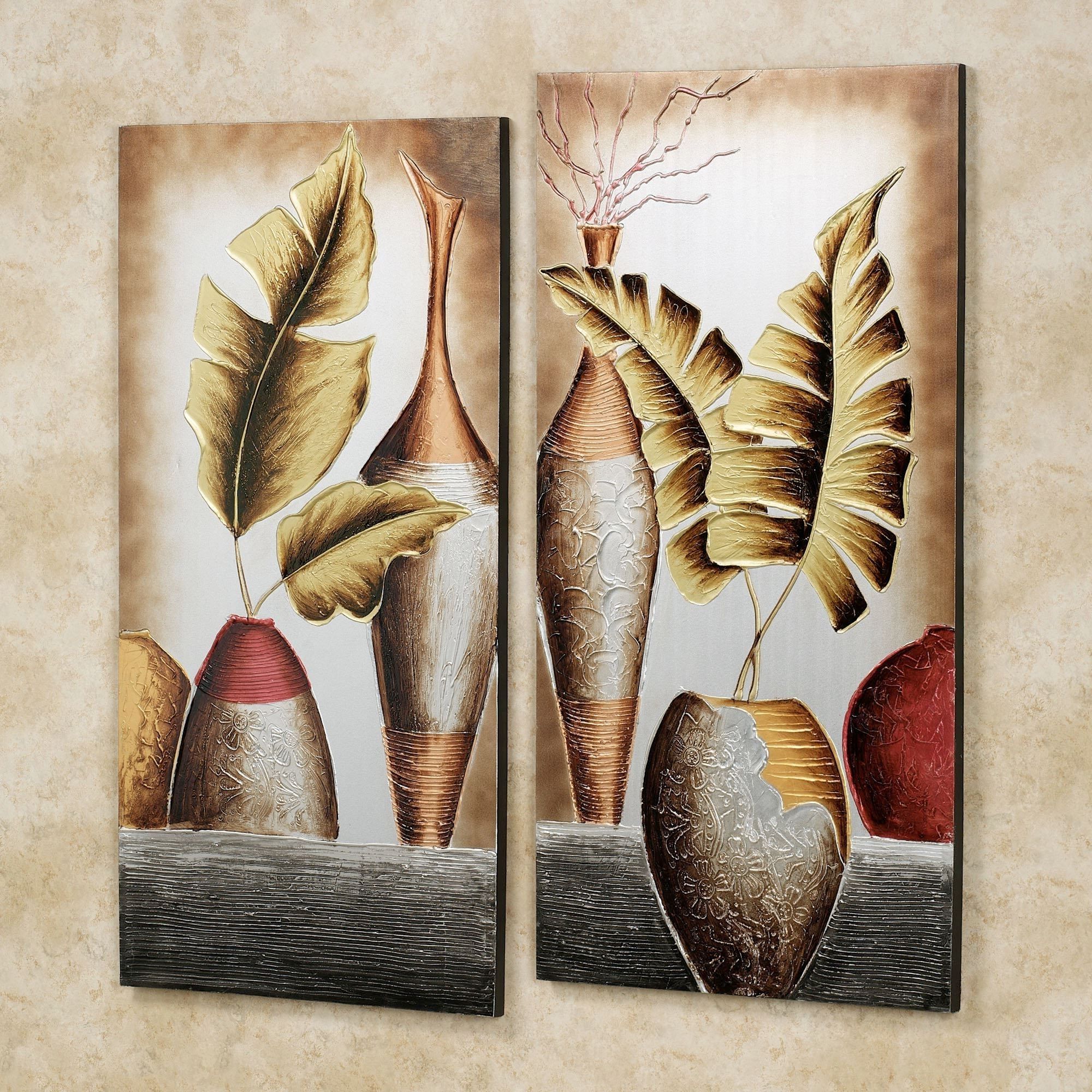 Grecian Pottery Canvas Wall Art Set (View 4 of 15)