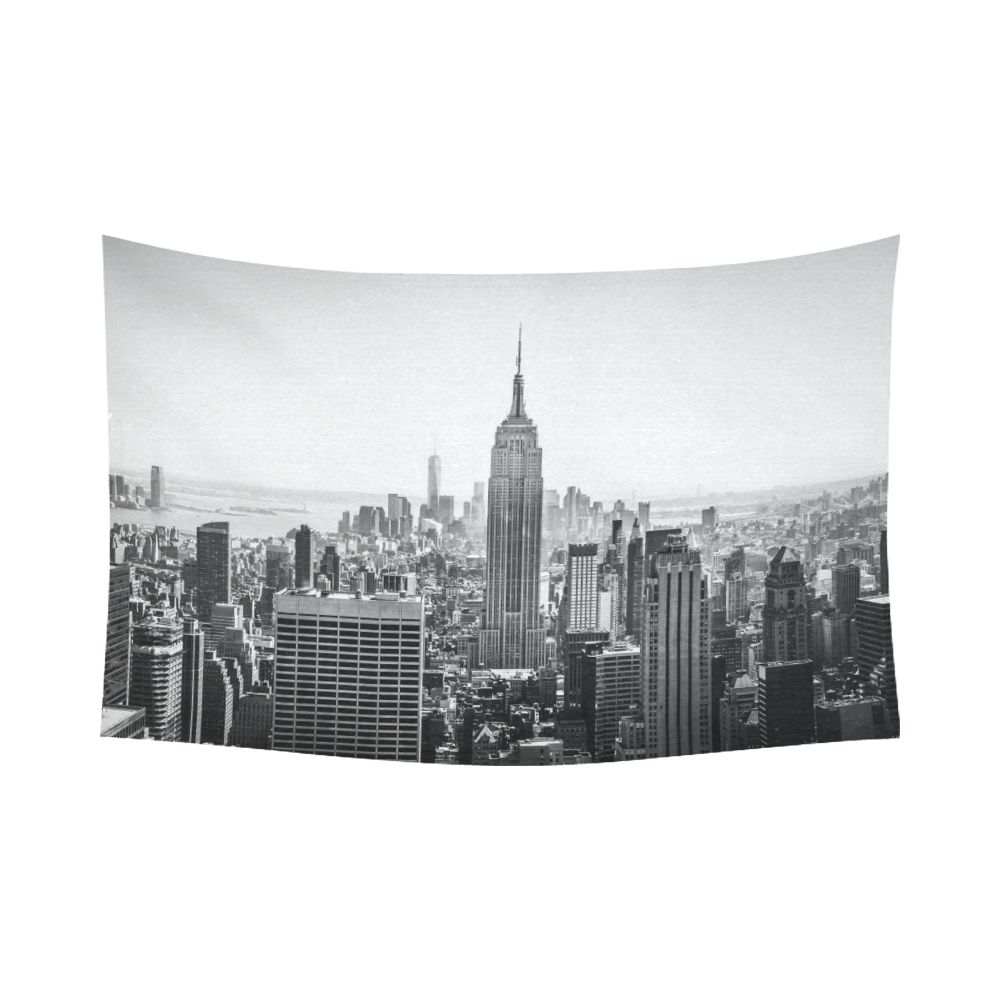 Interestprint Nyc New York Skyline Cityscape Tapestry Wall Hanging Within Most Popular Nyc Wall Art (View 12 of 15)