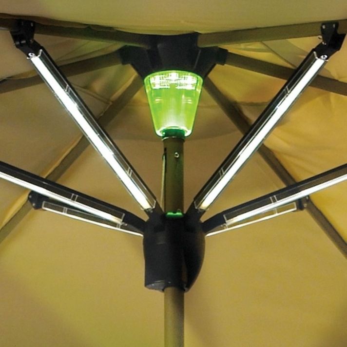 Latest Solar Powered Lighted Patio Umbrella The Green Head Within Fetching Pertaining To Lighted Patio Umbrellas (View 7 of 15)