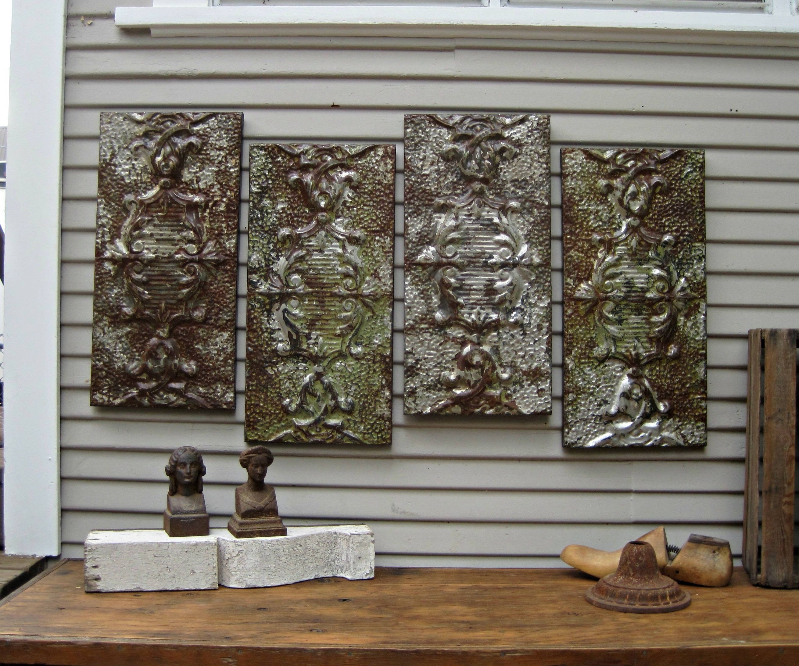 Latest Tin Wall Art For Stylish And Peaceful Tin Wall Art Faux Panel Diy Jones Sweet Homes (View 10 of 15)