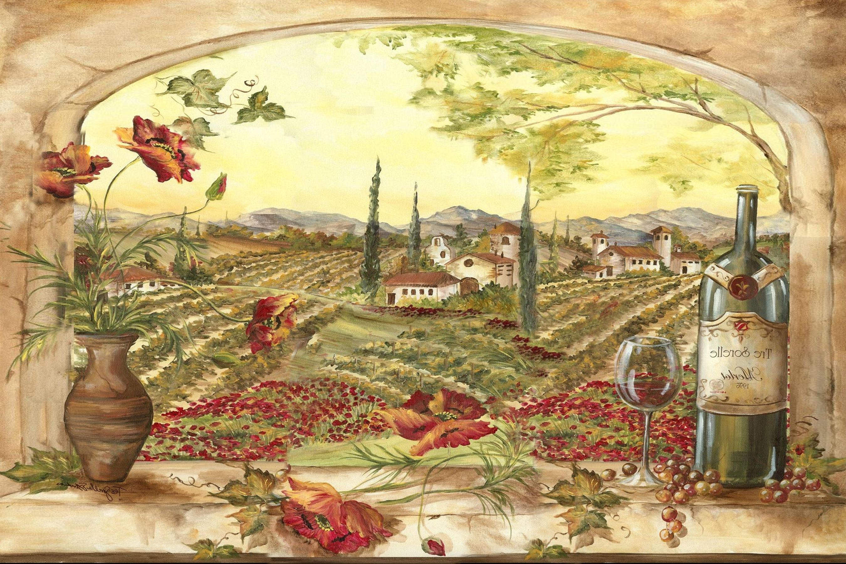 Latest Tuscan Kitchen Wall Art World Of Example, Tuscany Kitchen Wall Art With Regard To Tuscan Wall Art (View 14 of 15)