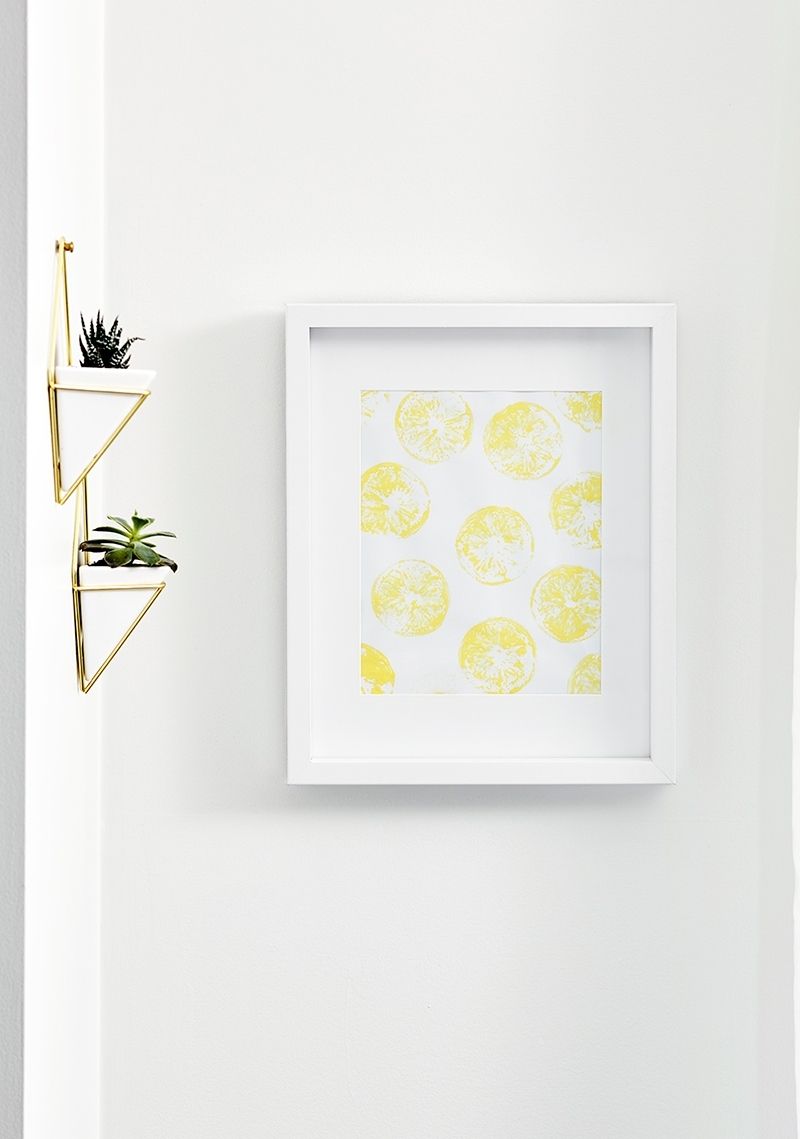 Lemon Wall Art Regarding Popular For When Life Gives You Lemons: Diy Stamp Art To Make With The Kids (View 10 of 15)