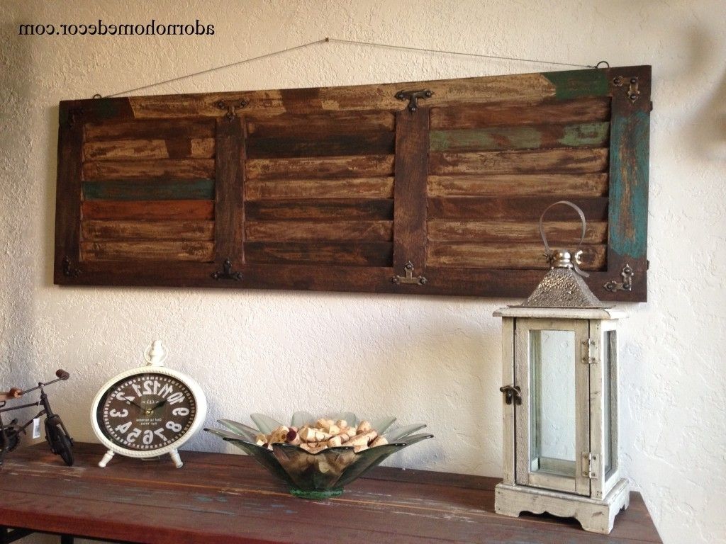 Metal Wood Wall Art Stylist Inspiration Rustic Metal Wall Decor Wood With Regard To Newest Rustic Metal Wall Art (Photo 1 of 15)