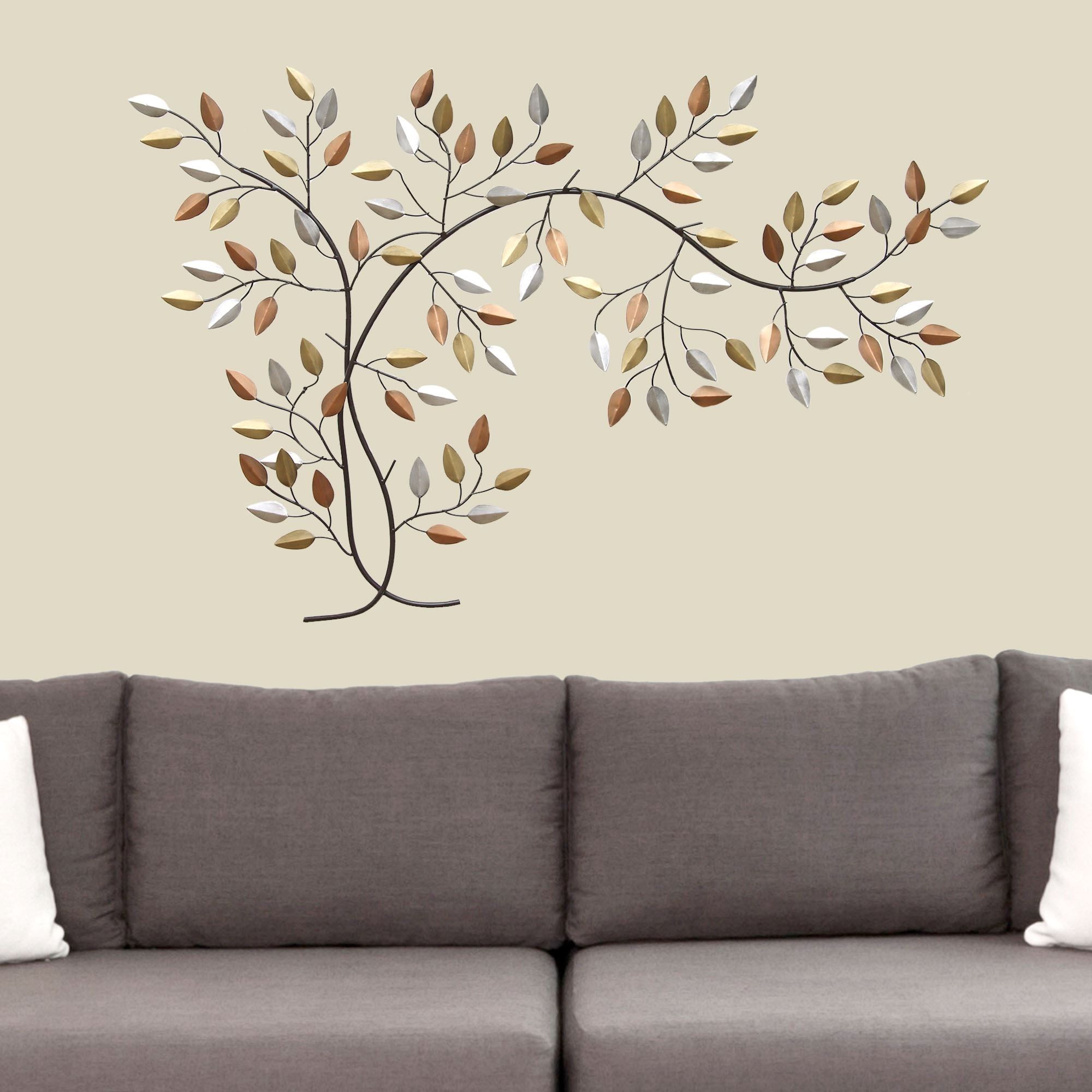 Metallic Wall Art Intended For Recent Leaf Branch Metal Wall Art (View 11 of 15)