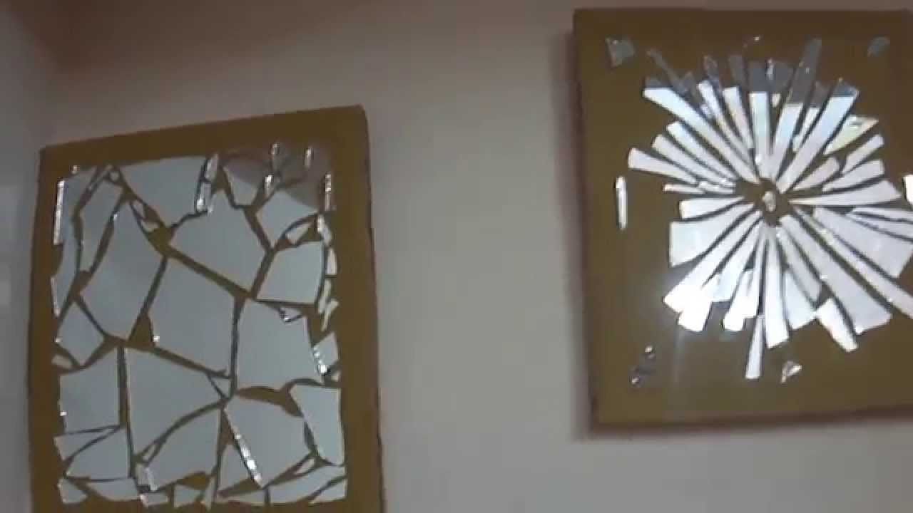 Mirror Mosaic Wall Art Within Most Recently Released 15 Diy Wall Decor — Mirror Mosaic – Youtube (View 6 of 15)