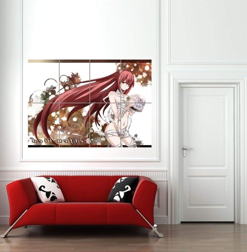 Most Current Giant Wall Art Inside Amazon: Elfen Lied Manga Anime Giant Wall Art Poster Picture (View 13 of 15)