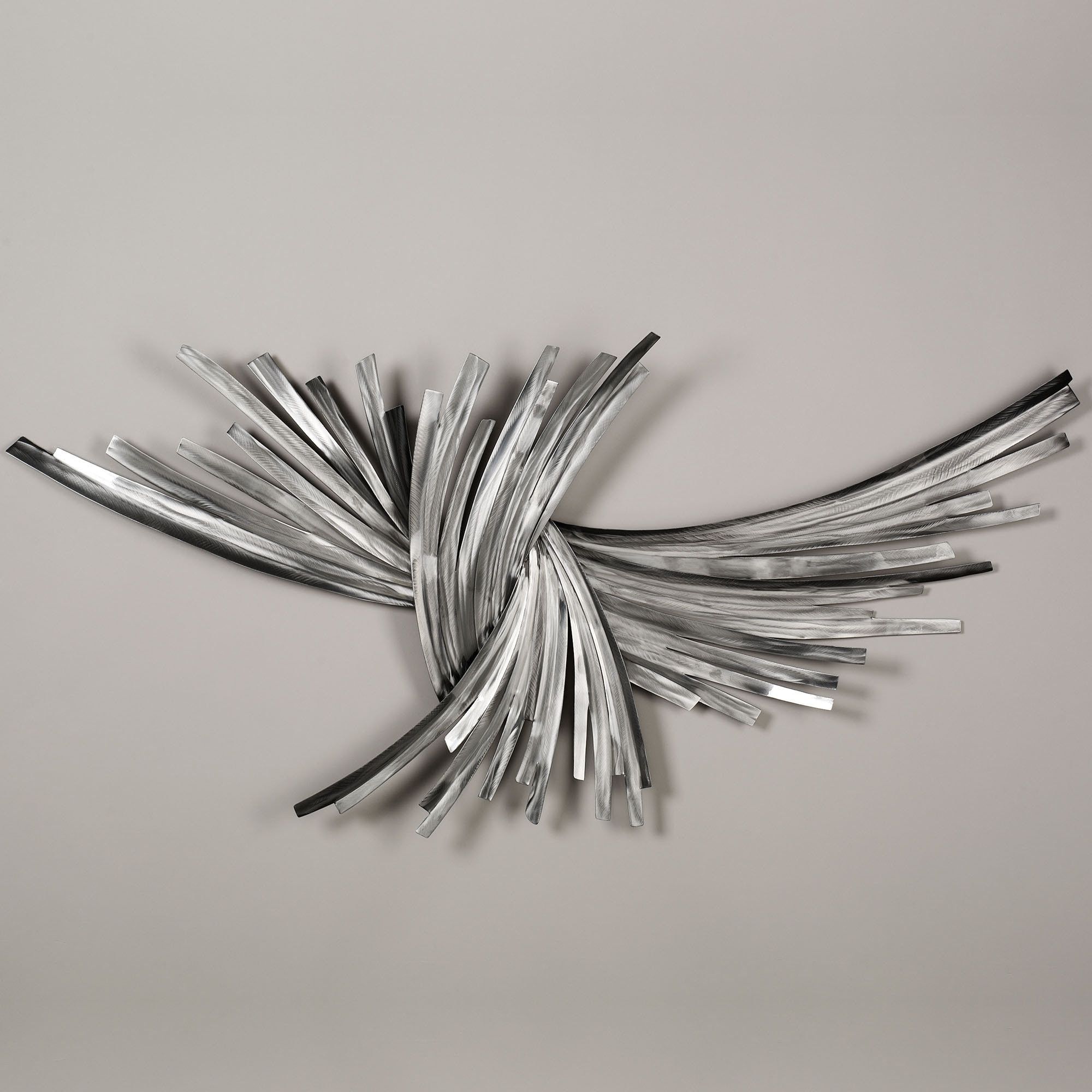 Most Current Infinity Silver Metal Wall Sculpture Inspiration Of Contemporary With Contemporary Metal Wall Art (View 10 of 15)