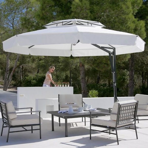 Most Popular Black And White Patio Umbrellas With Regard To Great Black And White Patio Umbrella Outdoor Umbrella In Black And (View 7 of 15)