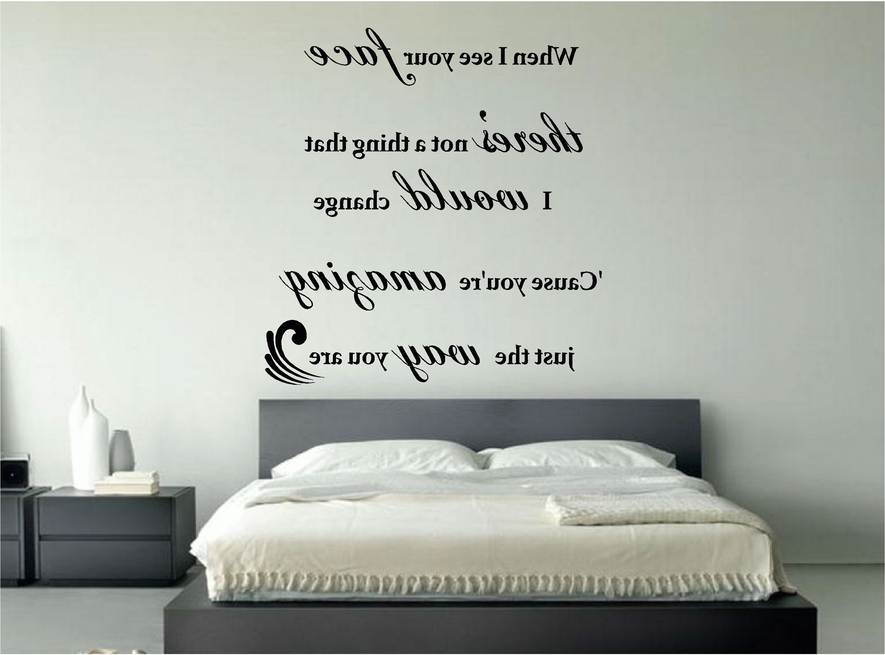 Most Popular Song Lyric Wall Art With Regard To Bruno Mars Amazing Music Song Lyrics Wall Art Sticker Quote Decal (View 2 of 15)