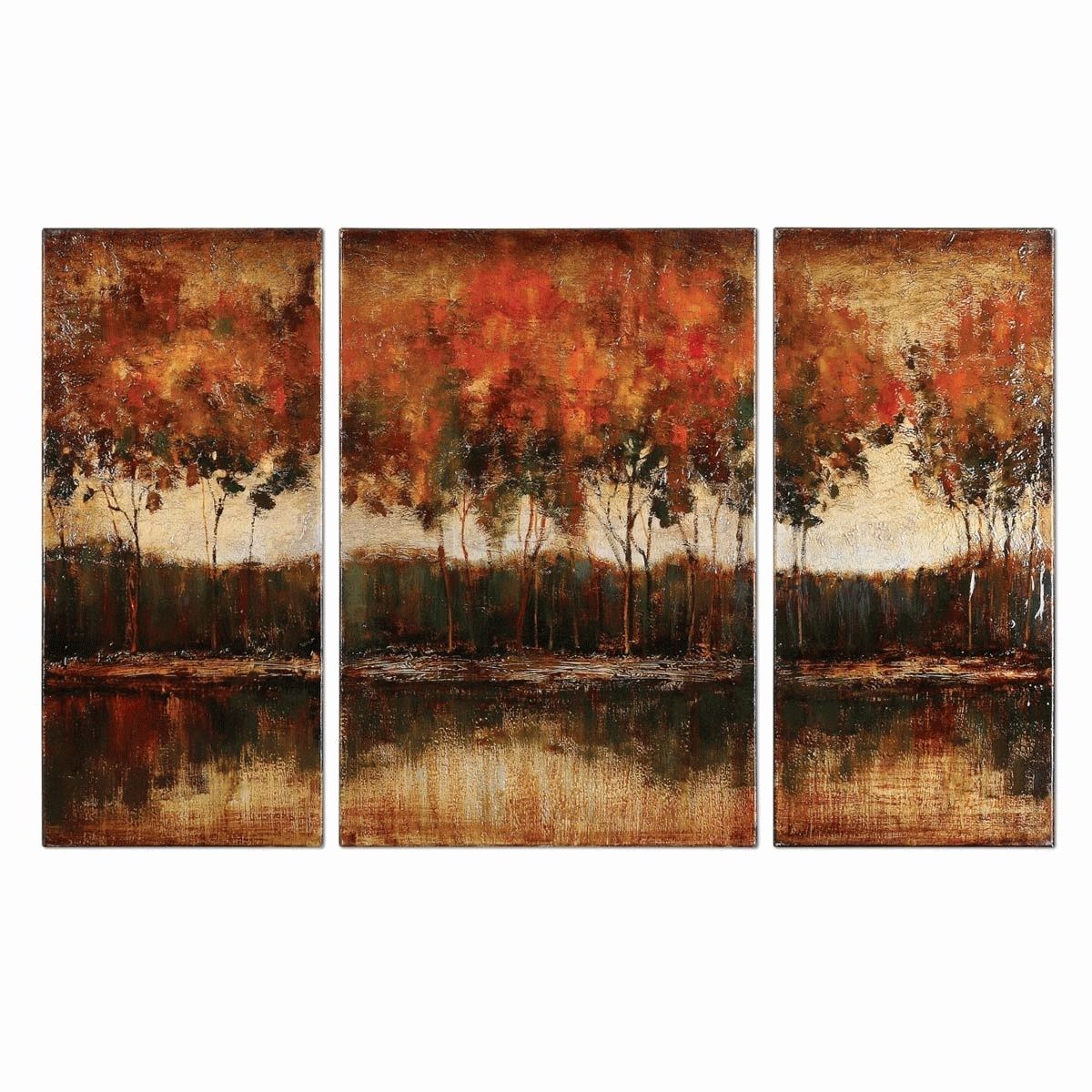 Most Popular Trilakes Canvas Wall Art – Set Of 3 With Wall Art Sets (Photo 13 of 15)