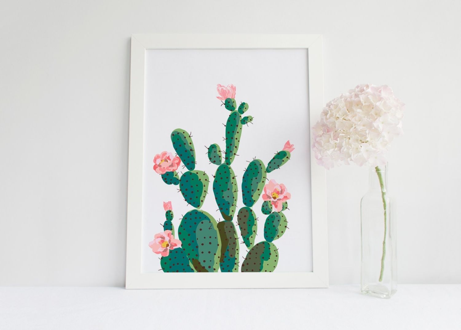 Most Recent Cactus Wall Art Intended For Cactus Wall Art – Elitflat (Photo 2 of 15)