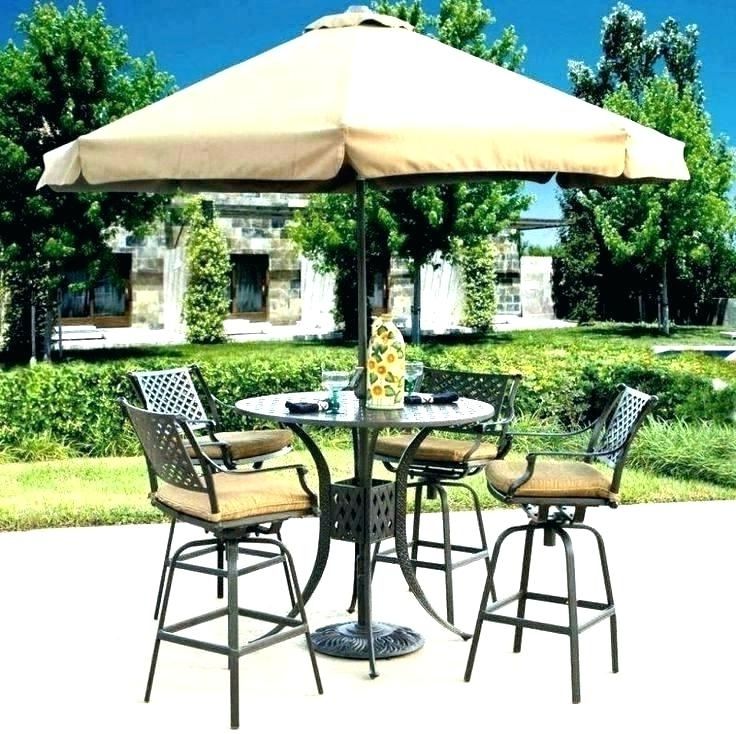 Most Recent Patio Tables With Umbrella Hole Within Patio Set With Umbrella Patio Furniture With Umbrella Patio Table (View 1 of 15)