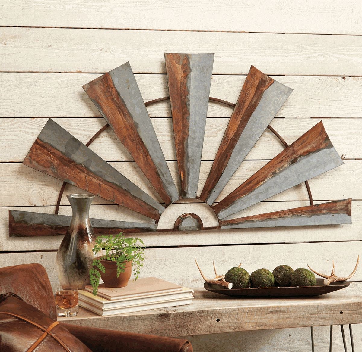 Most Recent Windmill Wall Art Throughout Large Metal Half Windmill Wall Hanging (View 4 of 15)