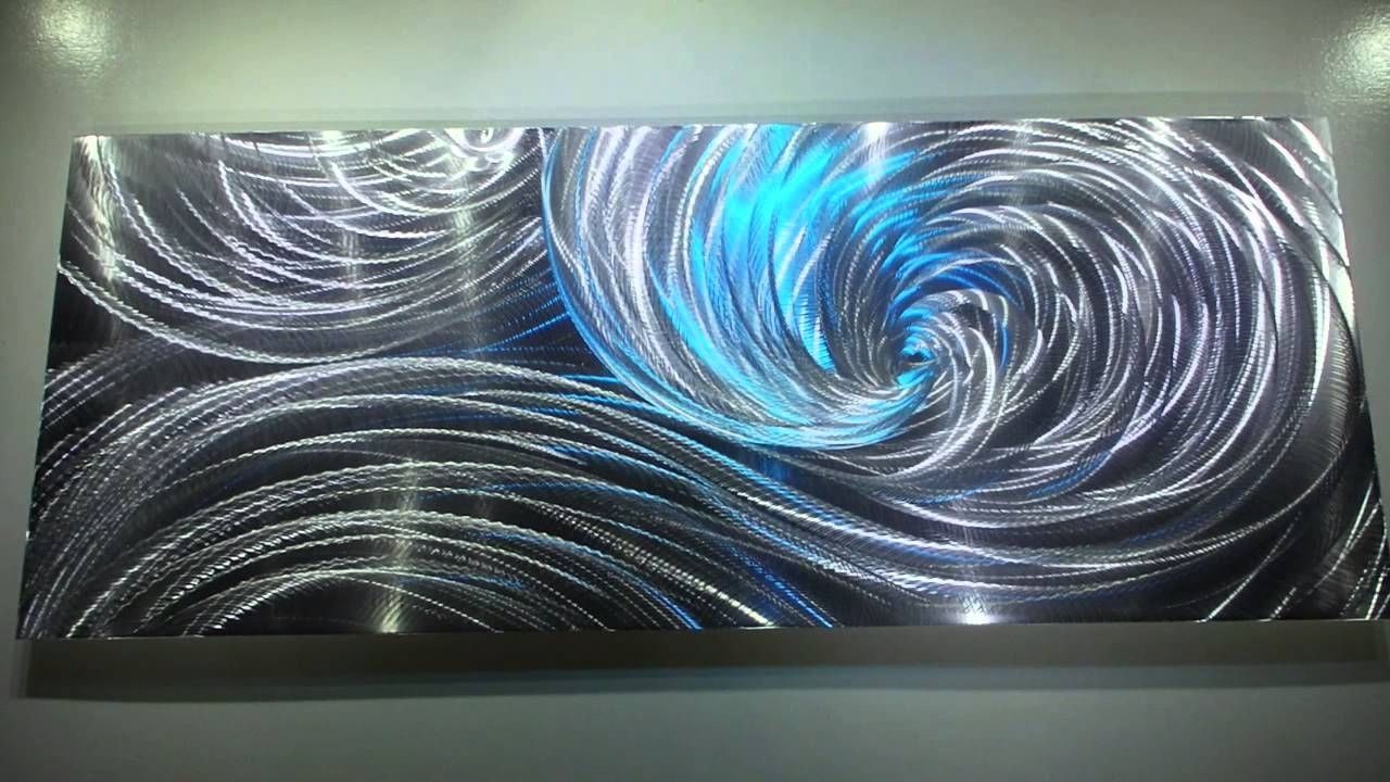 Most Recently Released Led Wall Art Within Modern Metal Art 3d Aluminum Sculpture Wall Decor Led Rgb Halogen (View 14 of 15)