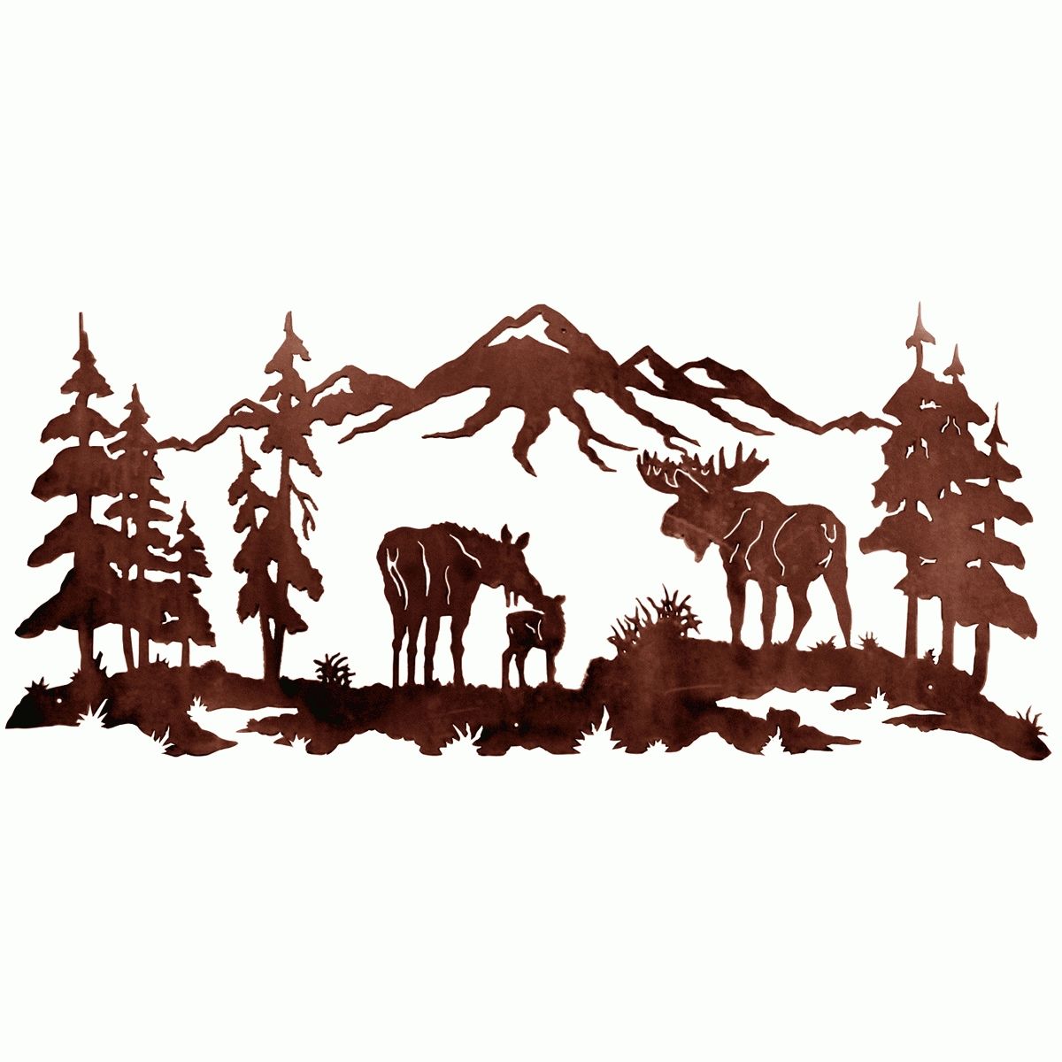 Most Up To Date Moose Family Metal Wall Art Intended For Family Metal Wall Art (View 12 of 15)