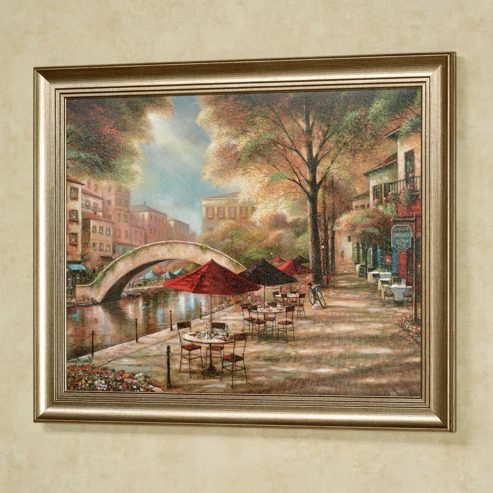 Most Up To Date Riverwalk Charm Framed Wall Art Picture Intended For Framed Wall Art (Photo 1 of 15)