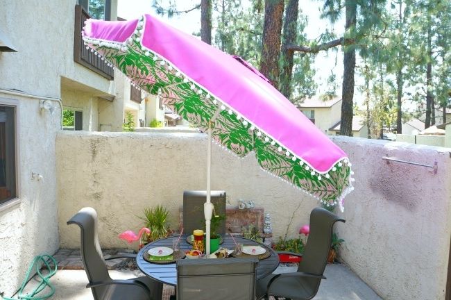 New Patio Furniture And Lilly Pulitzer Umbrella From Target With Regard To Current Target Patio Umbrellas (View 11 of 15)