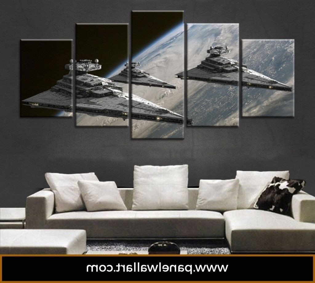 Newest Imperial Star Destroyer – Panelwallart Pertaining To Star Wars Wall Art (View 1 of 15)