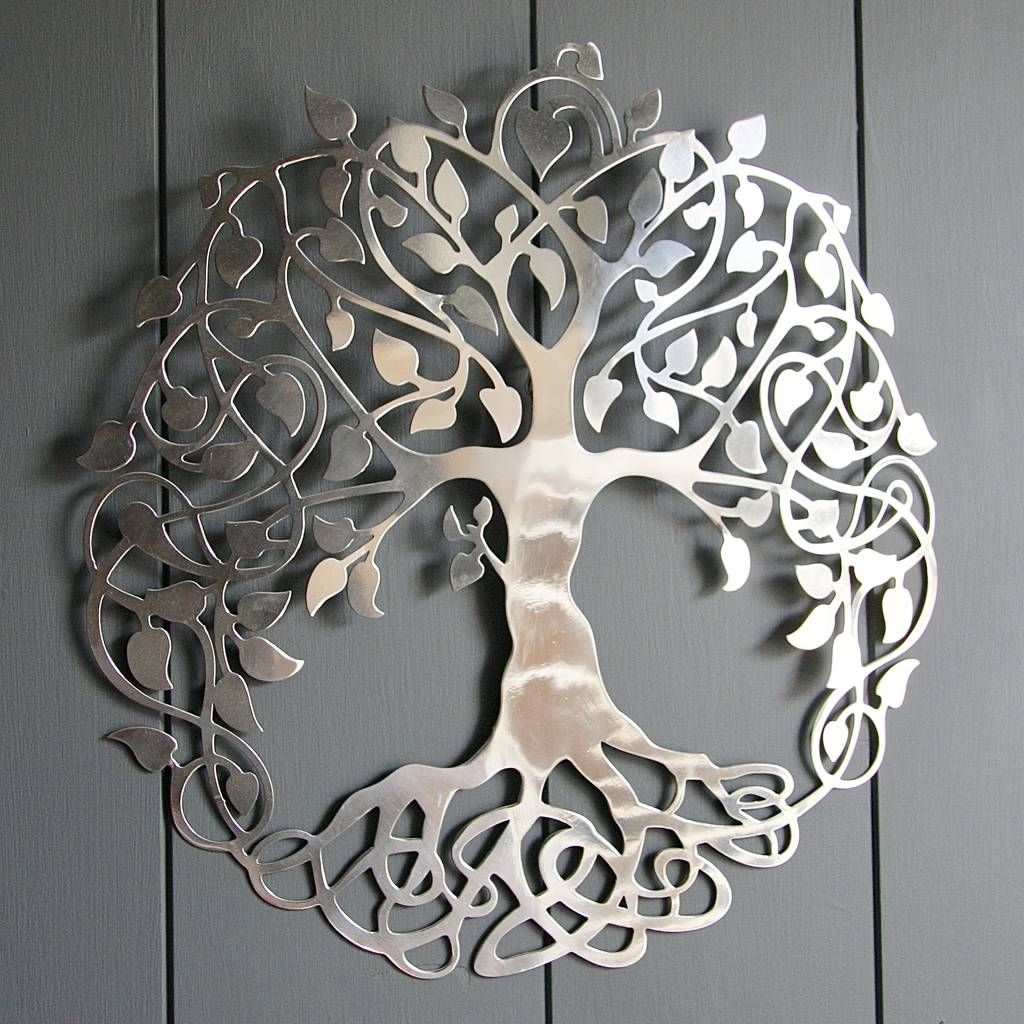 Newest Tree Of Life Wall Art Inside Silver Tree Of Life Wall Artlondon Garden Trading (Photo 1 of 15)