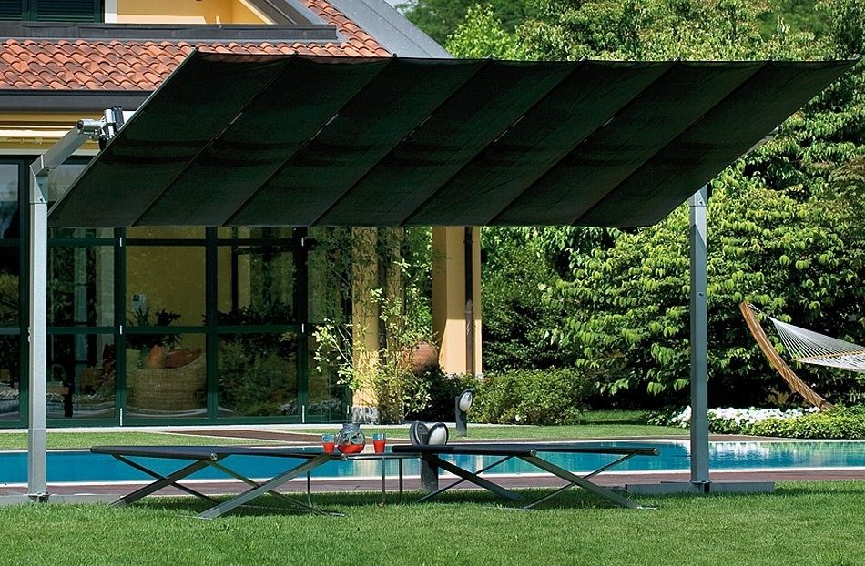 Offset Rectangular Patio Umbrellas With Recent Luxury Patio Outdoor With Fim Flexy Rectangular Offset Umbrella, And (Photo 1 of 15)