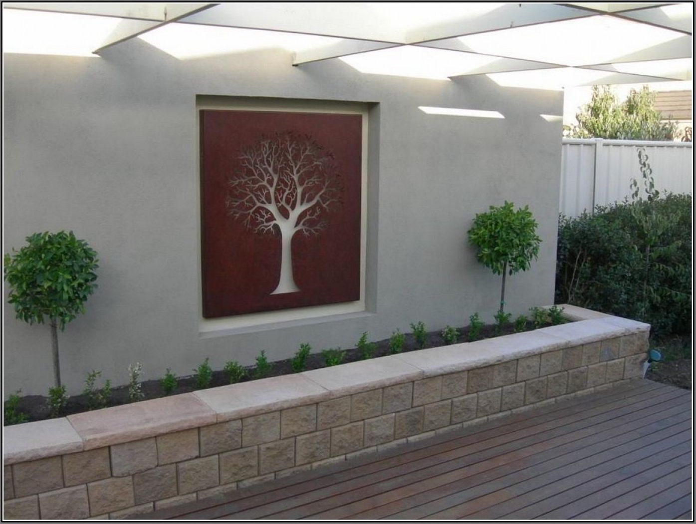 Outdoor Garden Wall Decor Imaginisca Decoration Ideas For Good Large Regarding Popular Garden Wall Art (View 3 of 15)
