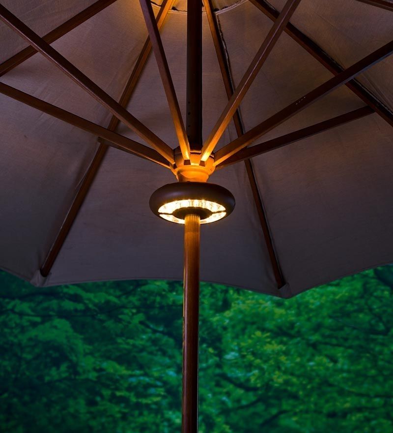 Patio Umbrella Lights Regarding Best And Newest Patio Umbrella Lights Ideas – Http://www (View 6 of 15)