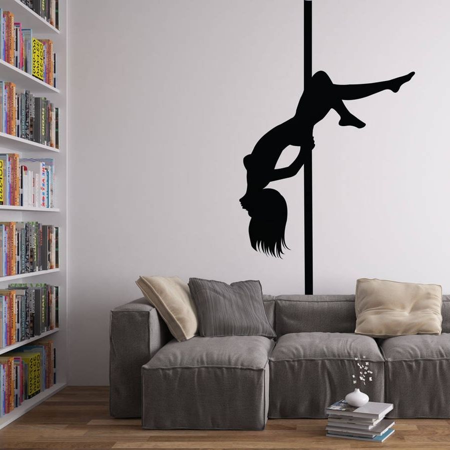 Pole Dancer Vinyl Wall Art Decalvinyl Revolution Regarding Widely Used Vinyl Wall Art (Photo 1 of 15)