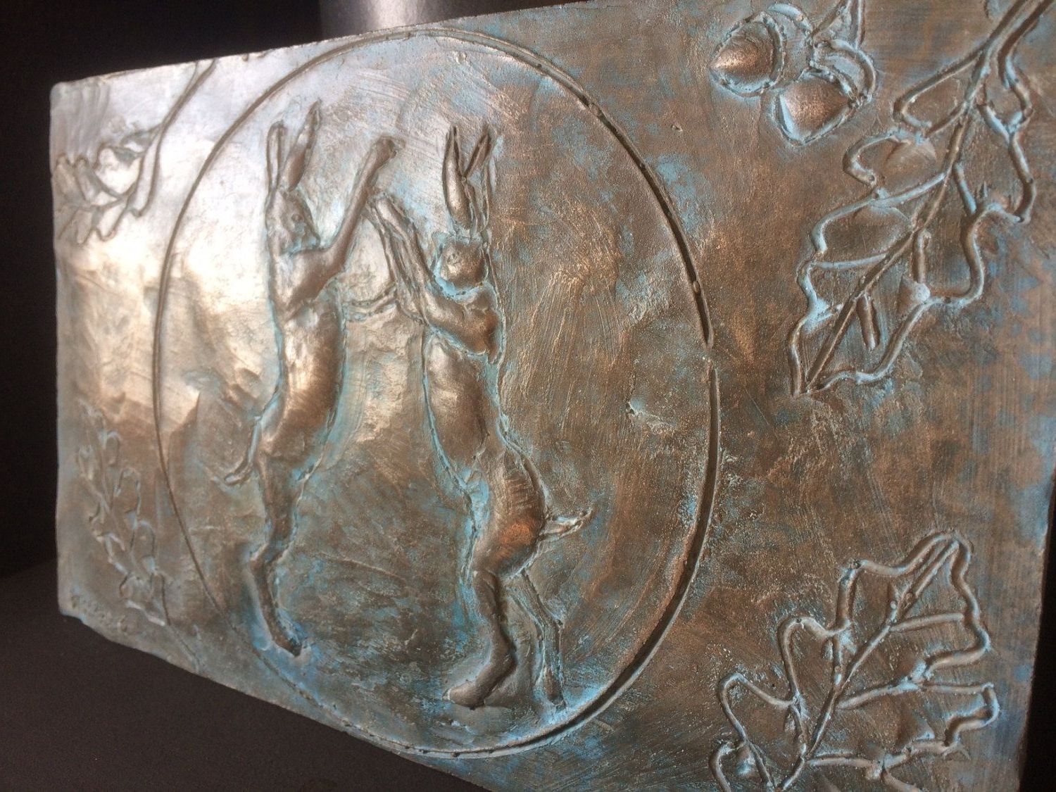 Preferred Boxing Hares Bronze Wall Art, Beautiful Artwork For The Home Or With Regard To Bronze Wall Art (View 12 of 15)