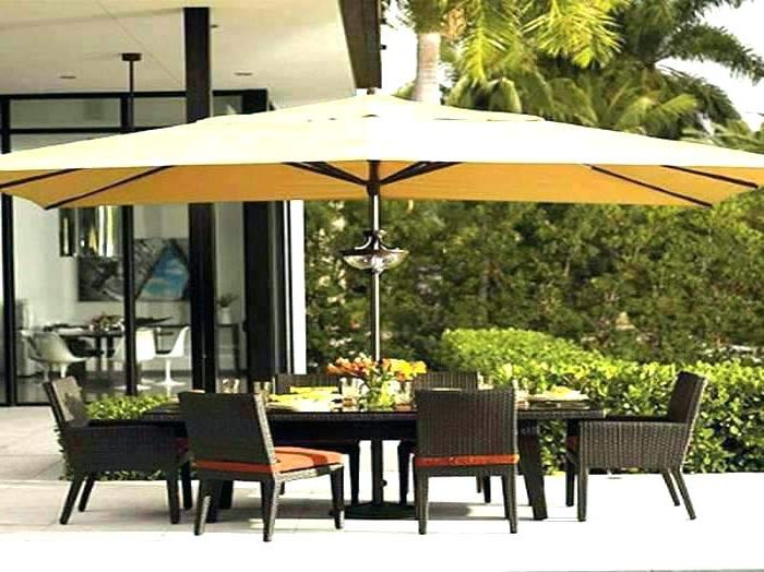 Preferred Rectangular Patio Umbrellas Brown Rectangular Rectangular Cantilever pertaining to Rectangle Patio Umbrellas