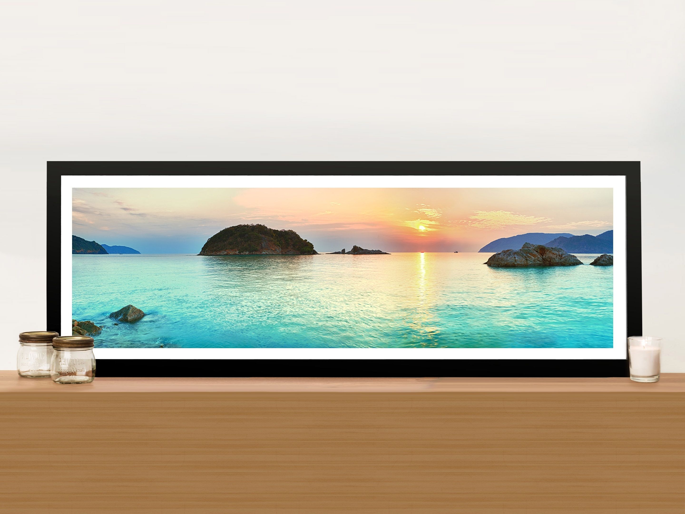 Preferred Turquoise Islands Panoramic Paradise Canvas Art Prints Tropical Island For Panoramic Wall Art (View 2 of 15)