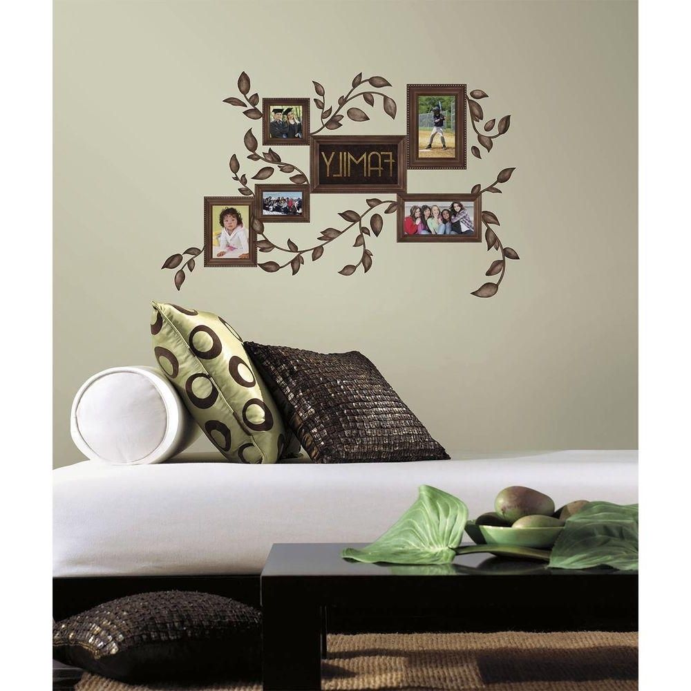 Recent Stick On Wall Art Throughout Roommates 5 In. X 11.5 In. Family Frames Peel And Stick Wall Decals (Photo 8 of 15)