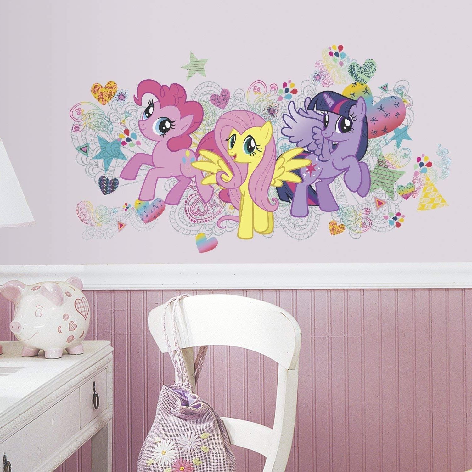 Roommates Rmk2708gm My Little Pony Wall Graphix Peel And Stick Giant With Trendy My Little Pony Wall Art (Photo 1 of 15)